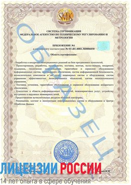 Образец сертификата соответствия (приложение) Менделеевск Сертификат ISO 27001